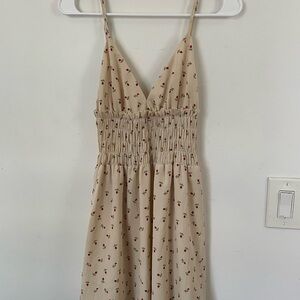 Princess Polly Floral Beige Dress